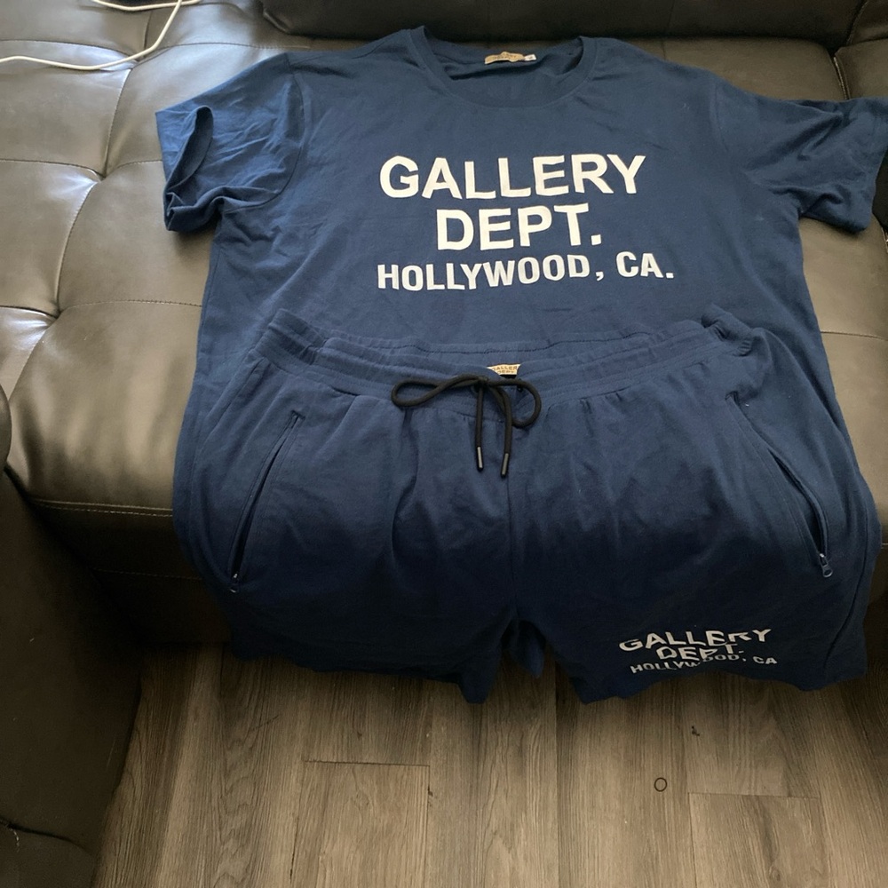 Gallery Dept Navy Set with White Lettering